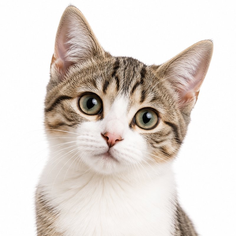 Katze sitzt auf Sofa und schaut in die Kamera, Katzenversicherung Vergleich bei Pawmio