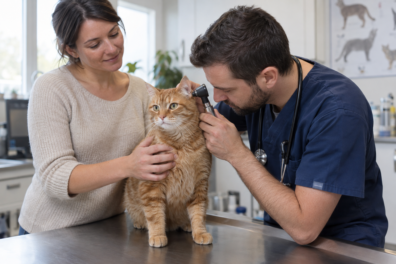 Milben Katze: Ohren und Haut gezielt untersuchen lassen